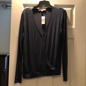 Loft V-neck long sleeve flowy shirt